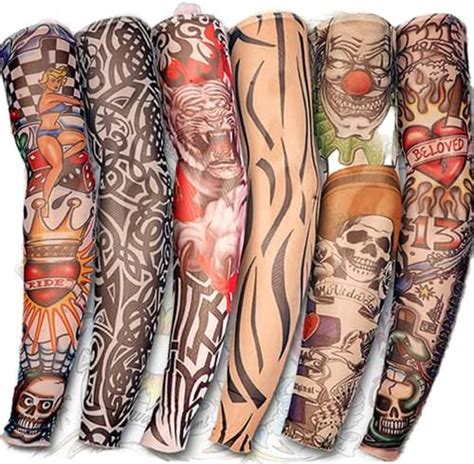 fake tattoo sleeve cloth arm art|temporary tattoo arm sleeves.